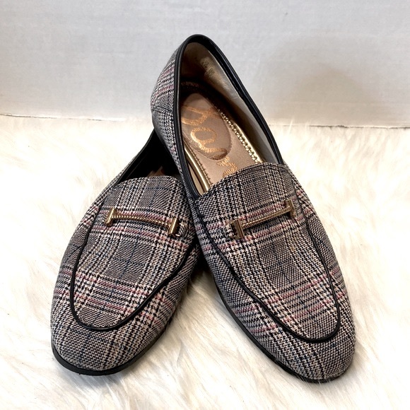 Sam Edelman Lioe Plaid Buckled Loafers Size 5.5 - Picture 2 of 10